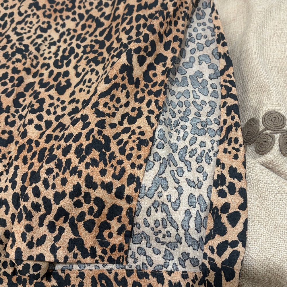 GAP Leopard Linen-Blend Maxi Slip Skirt/NWT/M - Picture 7 of 15